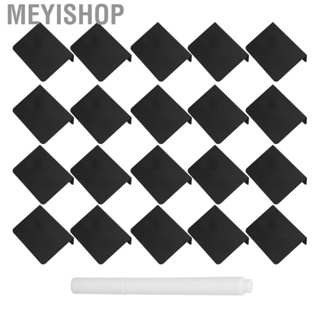 Meyishop Mini Chalkboard Sign Set 20pcs Easy Write Erase Display Black Signs