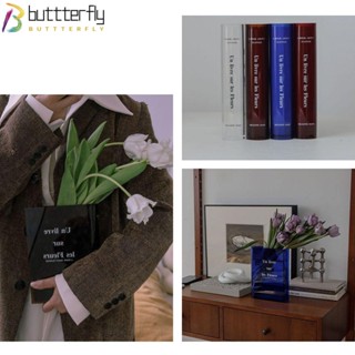 Buttterfly แจกันหนังสือ แบบตั้งโต๊ะ อุปกรณ์เสริม สําหรับตกแต่งห้องนั่งเล่น