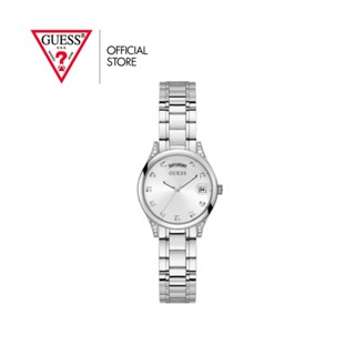 GUESS นาฬิกาข้อมือผู้หญิง รุ่น MINI AURA GW0385L1 สีเงิน