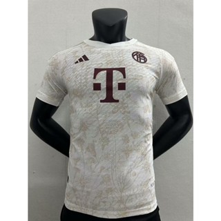 เสื้อกีฬาแขนสั้น ลายทีมฟุตบอล Bayern 2 Away Jersey S-XXL 23-24 ชุดเยือน สําหรับผู้ชาย