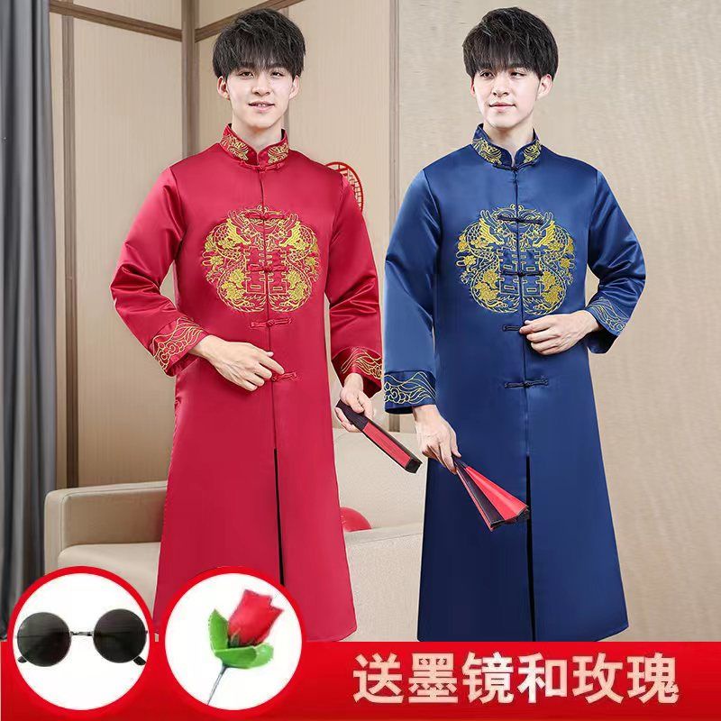 中 中国เครื่องแต่งกายบาโรกีบารา装男装头中国风装大衣式服套装สไตล์ที่ดีที่สุดผู้ชายชุดพี่ชายชุดถังสูทผู้ชายจีนตลก9.26 - รูปที่ 7