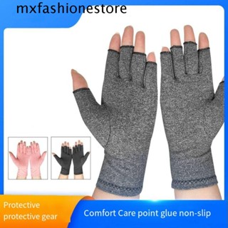 Mxfashione ถุงมือกันลื่น ระบายอากาศ สีเทา สําหรับออกกําลังกายข้อมือ