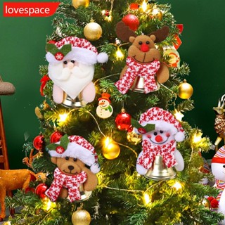 Lovespace จี้ตุ๊กตาซานตาคลอส สโนว์แมน กวางเอลก์ สําหรับแขวนตกแต่งบ้าน คริสต์มาส ปีใหม่ B3S4 1 ชิ้น