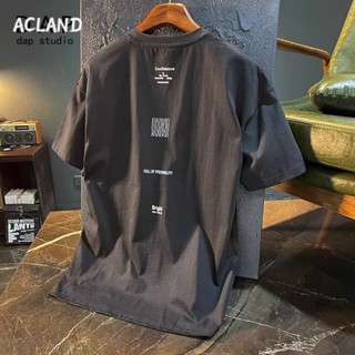 Acland เสื้อยืดผู้ชาย ผู้ชายเสื้อเชิ้ต เสื้อยืด ผ้านุ่ม ใส่สบาย ไม่หด ไม่ต้องรีด MTX2390KFJ 37Z230913