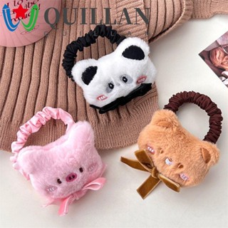 Quillan ยางรัดผม รูปการ์ตูนหมู หมี น่ารัก สร้างสรรค์ สําหรับเด็ก