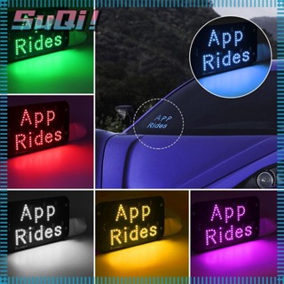 Suqi ไฟสัญญาณ LED Taxi พอร์ต USB พร้อมสวิตช์ APP RIDES อุปกรณ์เสริม สําหรับรถยนต์ 1 ชิ้น