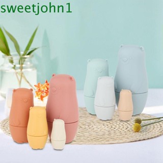 Sweetjohn ตุ๊กตารัสเซีย Matryoshka Matryoshka เพนกวิน 4 ชิ้น ต่อชุด 4 ชิ้น ต่อชุด