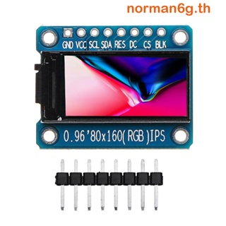 Anorman IC หน้าจอ LCD 3.3V Spi อินเตอร์เฟซ 0.96 นิ้ว Ips Spi Hd 65K ครบสี