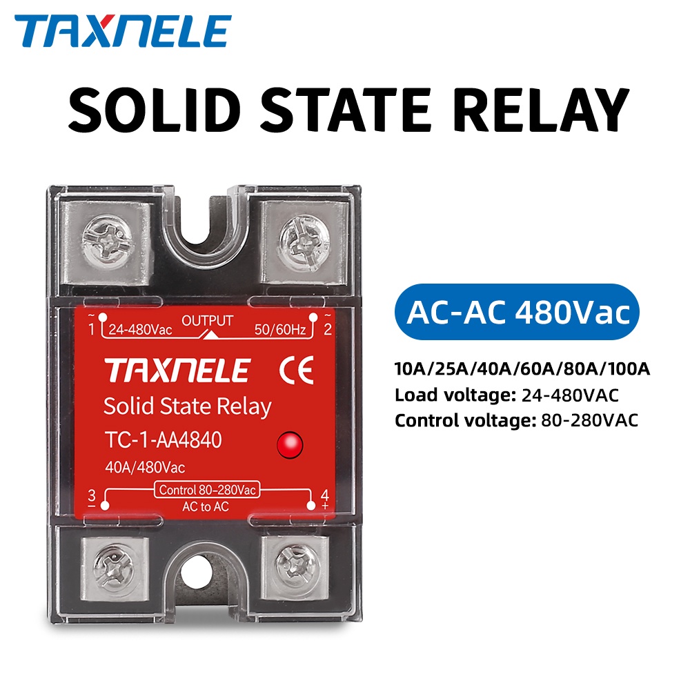 โซลิดสเตทรีเลย์ SSR AA ac ถึง ac 40A 25A