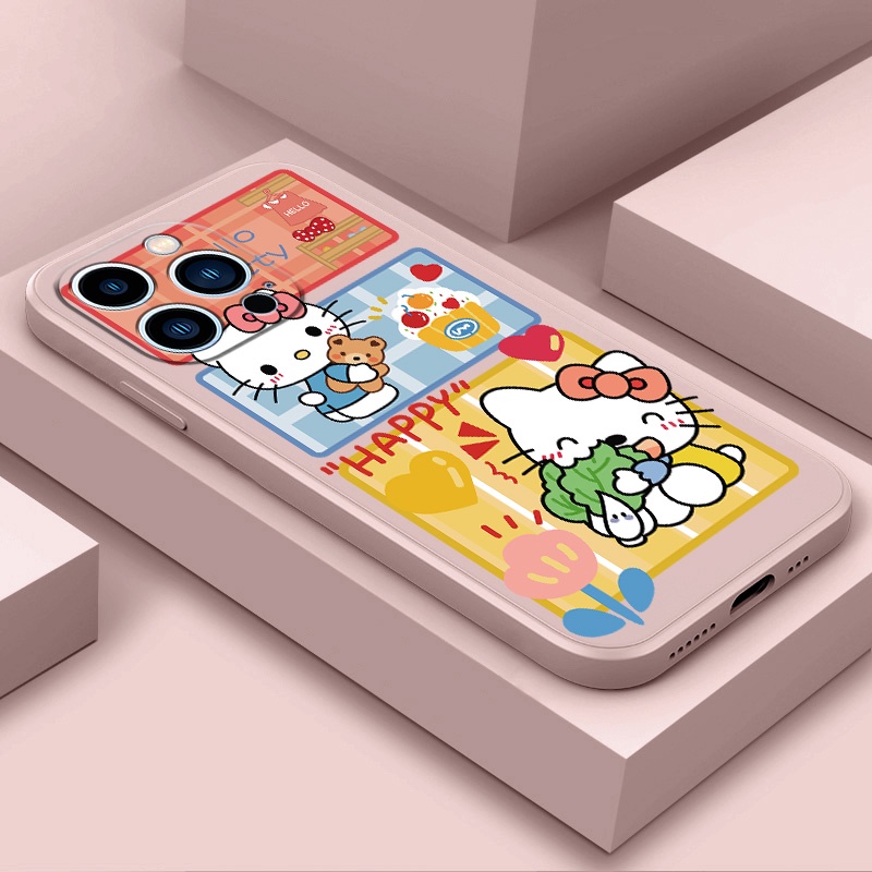เคส OPPO A79 5G A17K A18 A38 R9S reno 10x zoom R17 PRO MF059A เคสโทรศัพท์มือถือ ซิลิโคนนิ่ม กันกระแทก ลายเฮลโลคิตตี สําหรับ