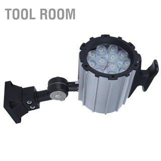 Tool Room 12W 24V เครื่อง CNC กันน้ำ 12LED โคมไฟทำงานโคมไฟแขนสั้นสำหรับเครื่องมืออุตสาหกรรม