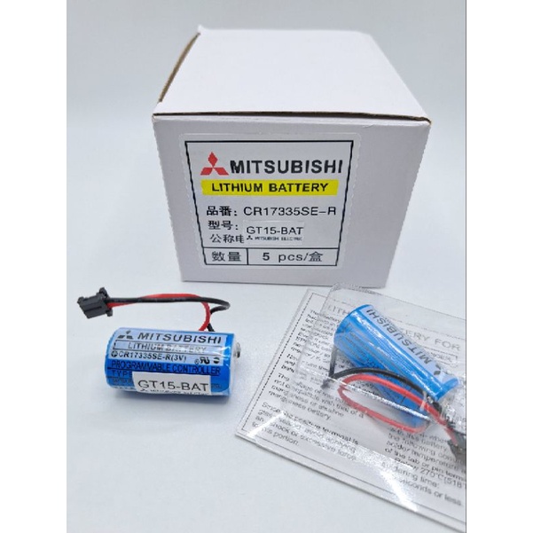 แบตเตอรี่ลิเธียม GT15-BAT Mitsubishi MITSUBISHI CR17335SE-R Q6BAT 3V PLC