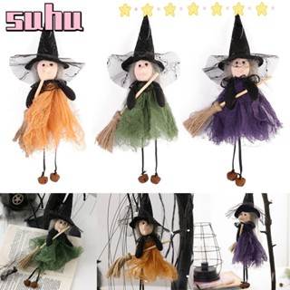 Suhuhd จี้ตุ๊กตาแม่มดบิน สวยหรู สําหรับแขวนตกแต่งปาร์ตี้ฮาโลวีน DIY