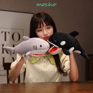 Mocho ตุ๊กตาหุ่นมือ รูปการ์ตูนสัตว์ ฉลามน่ารัก ของเล่นเสริมการเรียนรู้ สําหรับเด็ก