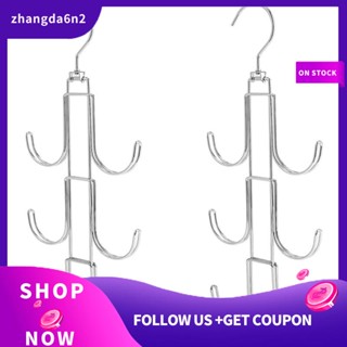 【พร้อมส่ง】360°ตะขอแขวนกระเป๋า โลหะเงิน หมุนได้ พกพาง่าย สําหรับตู้เสื้อผ้า