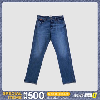 WRANGLER กางเกงยีนส์ผู้ชาย คอลเลคชั่น COOLING เอวกลาง ทรงตรง รุ่น WR S323MTEXN19 DENIM แรงเลอร์ กางเกงยีนส์ กางเกงยีนส์ผู้ชาย