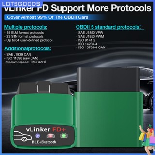 ★ Lotsgoods.th ★【พร้อมส่ง】 Vlinker FD+ OBD2 เครื่องตรวจจับความผิดพลาด Foescan บลูทูธ 4.0 สําหรับ Ford