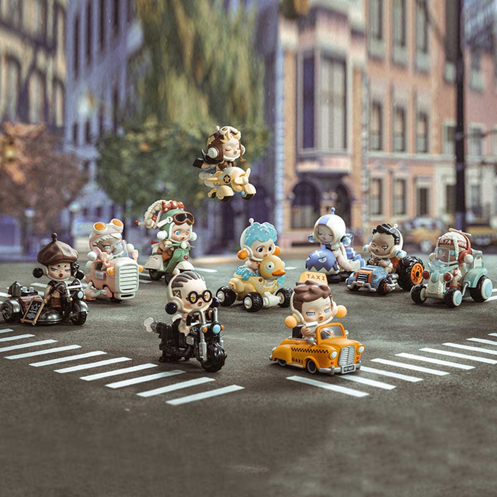 Pop MART SKULLPANDA Laid Back Tomorrow Series กล่องสุ่ม ฟิกเกอร์แอคชั่น ของเล่นน่ารัก