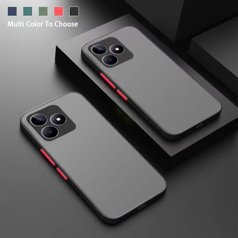 งานดี เคสมือถือ Case Realme C53 เคสโทรศัพท์ เรียวมี เคสกันกระแทก ขอบสีหลังขุ่น เคส realme Shockproof