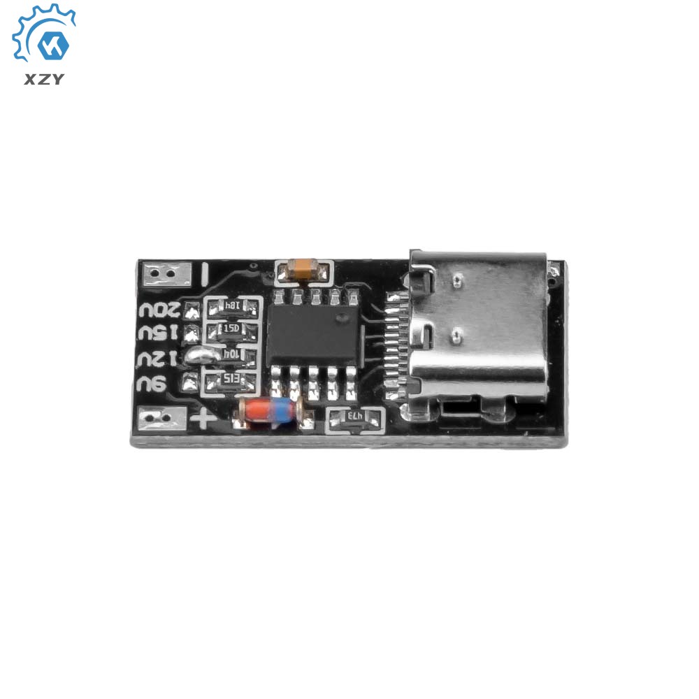 USB-C PD Trigger Board โมดูล PD/QC Decoy Board Fast Charge USB Type-c ถึง 12v DC Boost โมดูล