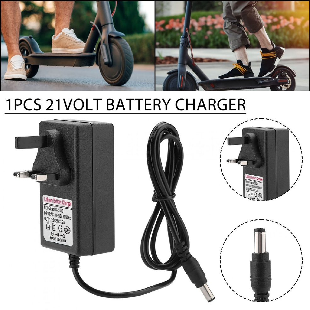 Battery Charger AC 100-240V DC 21V 2A Lithium Battery Charger Safe Charge