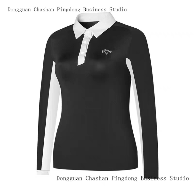 เสื้อโปโลแขนยาวลําลอง ระบายอากาศได้ดี แบบแห้งเร็ว เหมาะกับใส่เล่นกีฬากอล์ฟ สําหรับผู้หญิง 2023
