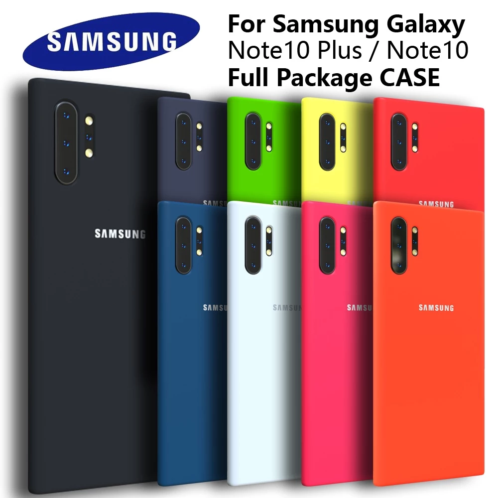 สําหรับ Samsung Galaxy Note 10 Plus Note10 กรณี Silky ซิลิโคน Soft Touch กลับป้องกันสําหรับ Note 10