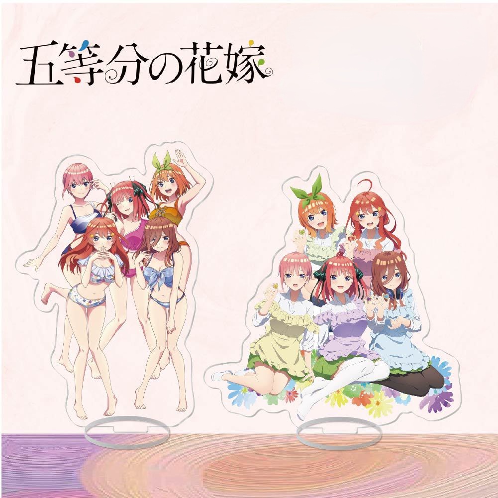 โมเดลฟิกเกอร์อะคริลิค รูปอนิเมะ The Quintessential Quintuplets Nakano Ichika Nino Miku Yotsuba Itsuki สําหรับตกแต่งโต๊ะ