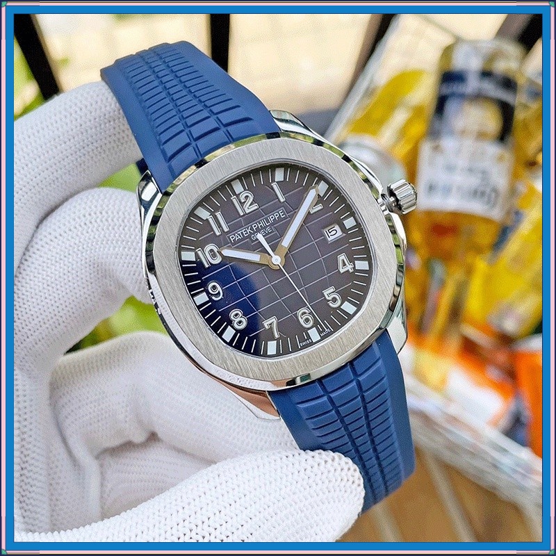 [ฟรีกล่อง] Patek_ Philipp.e ⌚ นาฬิกาข้อมือควอทซ์ลําลอง สายยาง คุณภาพสูง เหมาะกับใส่กลางแจ้ง แฟชั่นสําหรับผู้ชาย และผู้หญิง