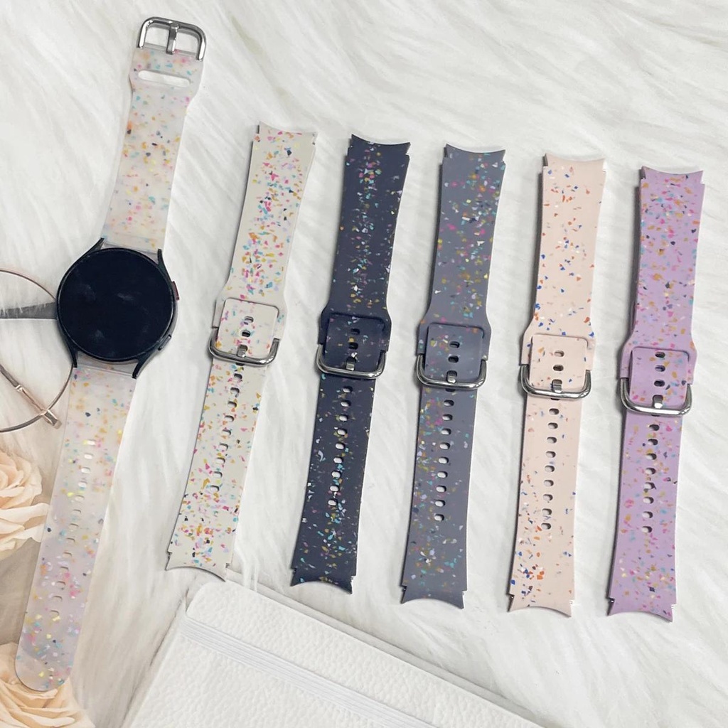 สายนาฬิกาข้อมือซิลิโคน 20 มม. สําหรับ Samsung Galaxy Watch 6 Classic 47 มม. 43 มม. Galaxy Watch 6 40 มม. 44 มม.