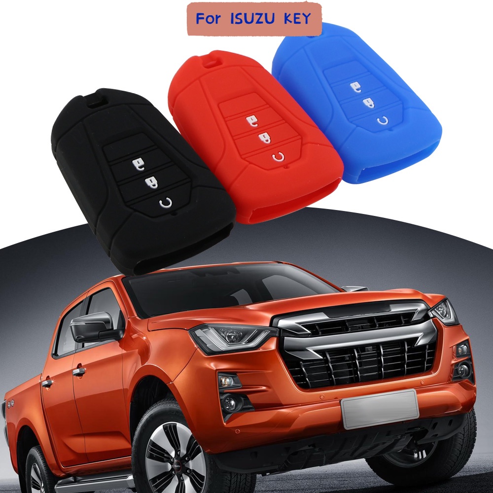 เคสกุญแจรีโมทรถยนต์ ซิลิโคน สําหรับ Isuzu New MU-X X Series DMAX D-Max X-Terrain Pickup Truck 2020 2021 2022