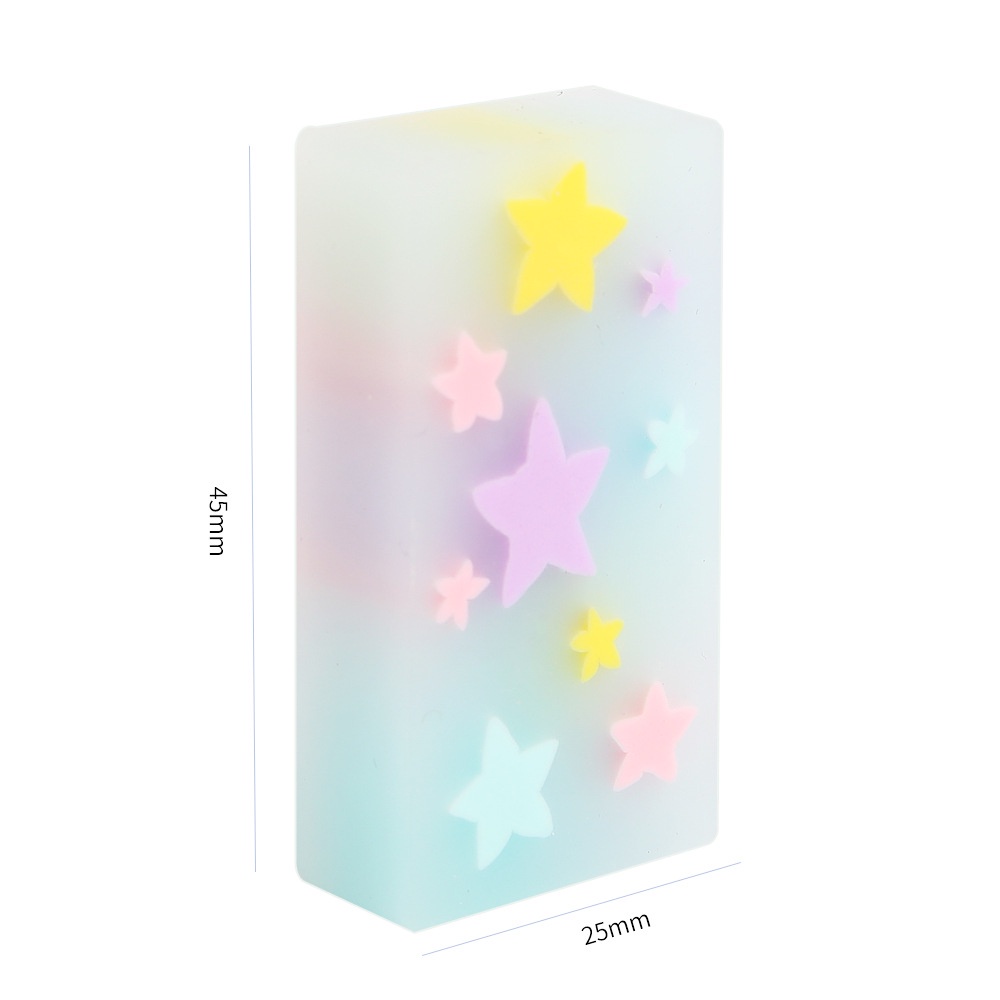 Star ยางลบลบลบลบ ลบสะอาด ลบรังแค สําหรับนักเรียน เครื่องเขียน WJ447 - รูปที่ 4