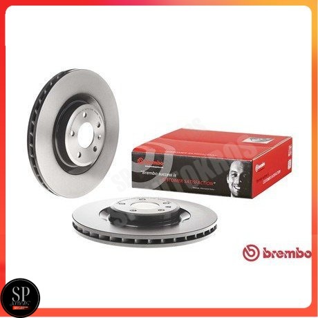 BREMBO จานเบรคหน้า AUDI A4 B8 S4 2008-2015 A5 S5 2007-2017 Q5 2.0 3.0 3.2 TDI TFSI FSI 2008-2017 09 