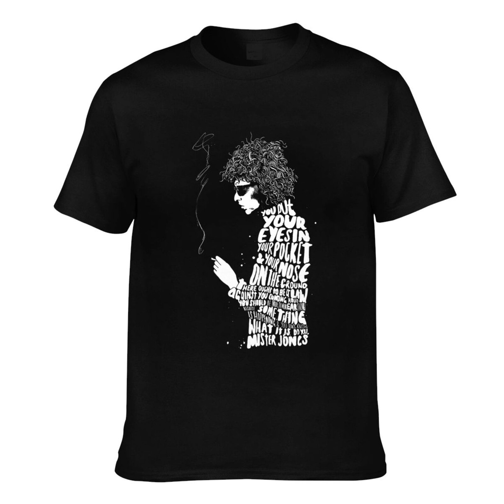 Bob Dylan เสื้อยืดคอกลมผู้ชาย