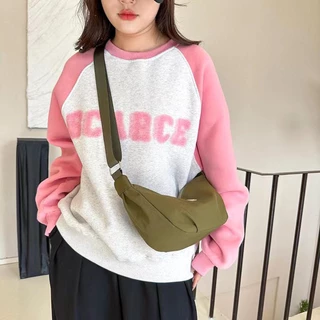 【พร้อมส่ง】miss bag fashion กระเป๋าสะพายข้างสไตล์ใหม่ กระเป๋าสะพายไนลอน รุ่น D-1555