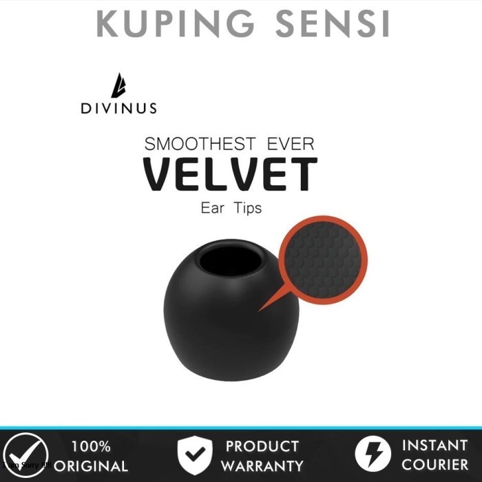 DIVIVINUS VELVET จุกหูฟังซิลิโคนนุ่มพิเศษสําหรับหูฟัง IEM