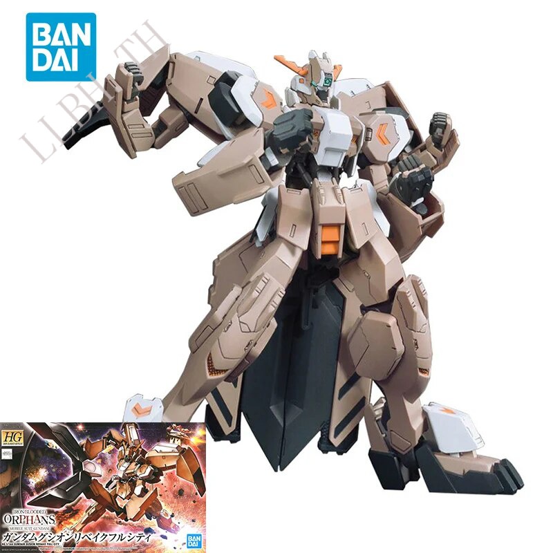 Bandai Original GUNDAM Anime HGIBO 1/144 GUNDAM GUSION REBAKE FULL CITY Action Figure Toys Collectib