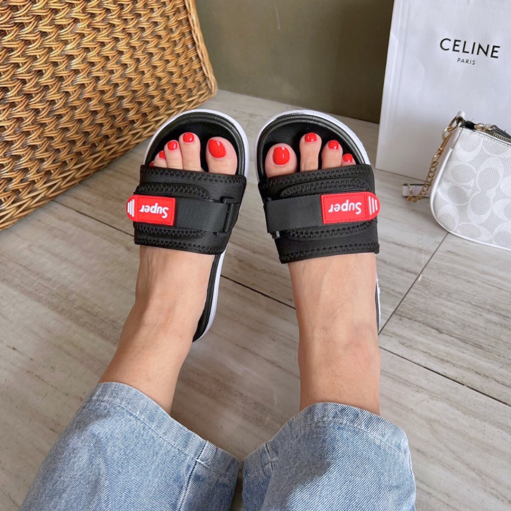 All About Things รองเท้าแตะสายคาด ปรับสายได้ สวมใส่สบาย สายคาดนุ่ม พื้นกันลื่น  พร้อมส่ง จาก กทม.