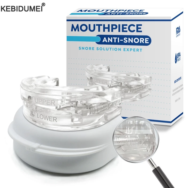 Comfort-Fit Night Guard สําหรับ Snoring & Bruxism - ส่งเสริมการนอนหลับอย่างสงบพร้อมบรรเทาที่ปรับแต่งได้สําหรับการหยุดหายใจการนอนหลับที่นุ่มนวลและระบายอากาศได้ดี