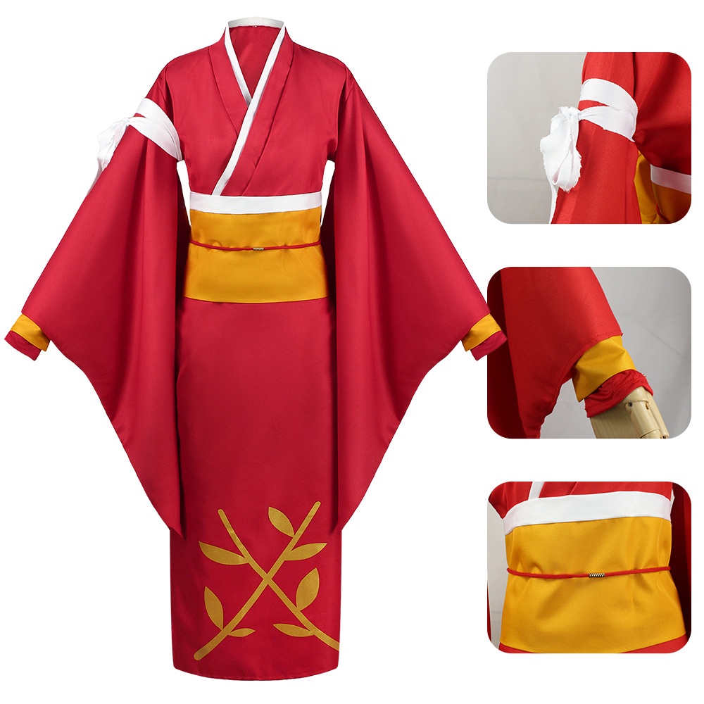 [cos Yukata Kimono] Bungou Stray Dog อะนิเมะหญิง Yasha สีขาวหิมะฤดูใบไม้ผลิกระจกดอกไม้เครื่องแต่งกาย
