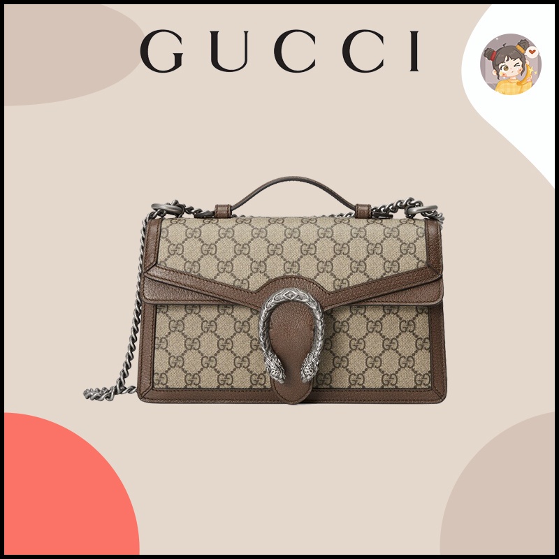 แบรนด์ใหม่และเป็นของแท้/Gucci New Dionysus GG Tote Bag 100% Authentic Clutch Bag Handbag