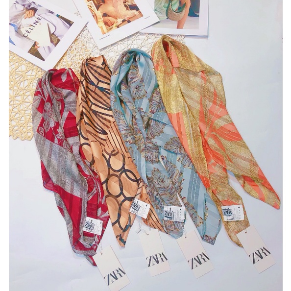 ผ้าพันคอไหม ZR 70x70 K19