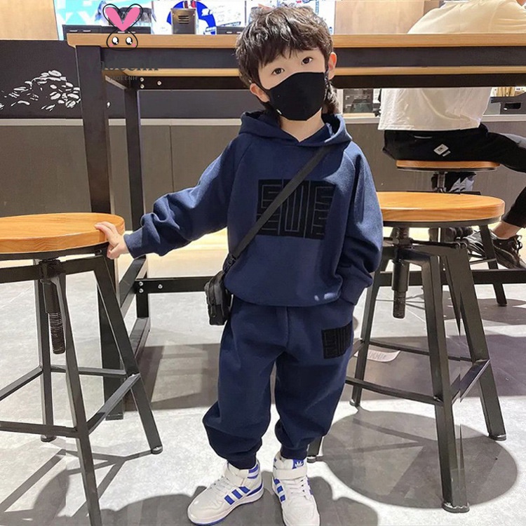 【YAOEENH】เสื้อกันหนาวลําลอง ผ้าฟลีซ มีฮู้ด ทรงหลวม ขนาด 110-160 ซม. แฟชั่นฤดูใบไม้ร่วง และฤดูหนาว สําหรับเด็กผู้ชาย
