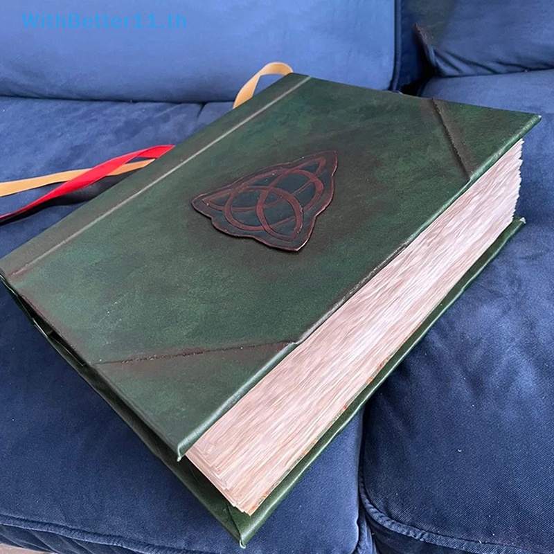 Better Book Of Shadows สมุดบันทึกเปล่า ปกสีเขียว สไตล์เรโทร 350 แผ่น