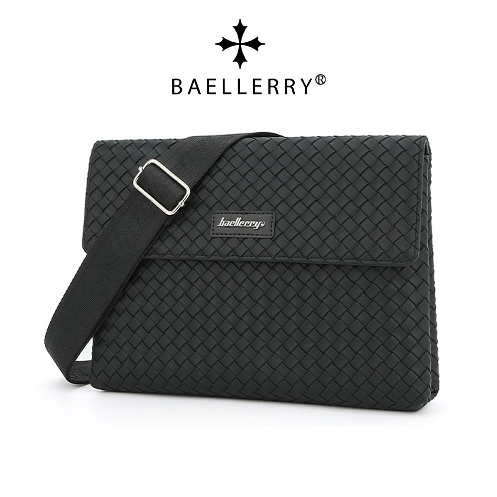 Baellerry’s ใหม่ กระเป๋าสะพายข้าง กระเป๋าคลัทช์ ใบเล็ก จุของได้เยอะ สีพื้น สําหรับผู้ชาย