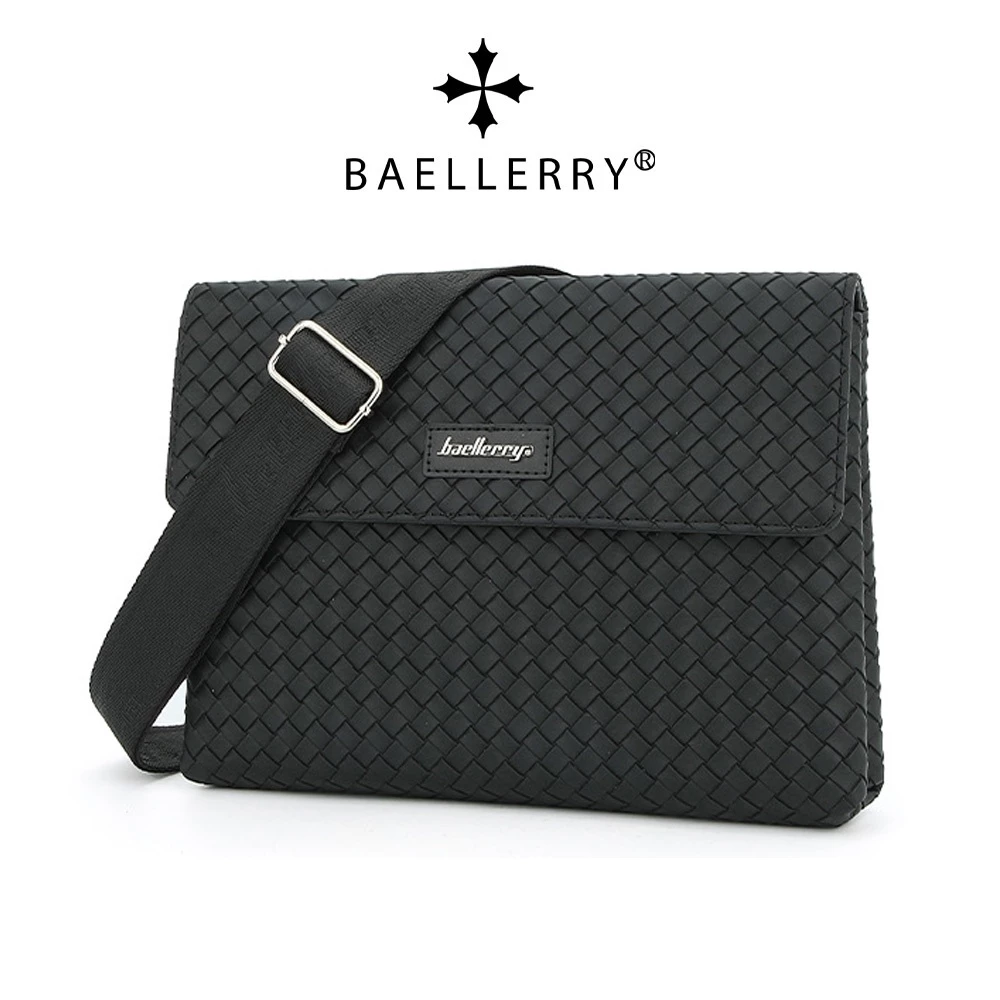 Baellerry's ใหม่ กระเป๋าสะพายข้าง กระเป๋าคลัทช์ ใบเล็ก จุของได้เยอะ สีพื้น สําหรับผู้ชาย