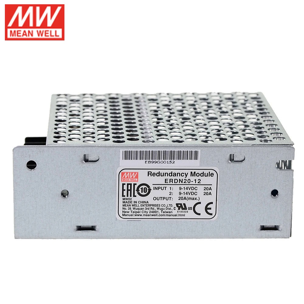 Mean WELL ERDN40-12 40A 12V 9-14Vdc Enclosed Type Power Supply redundancy Module รองรับ 1+1 และ N+1 