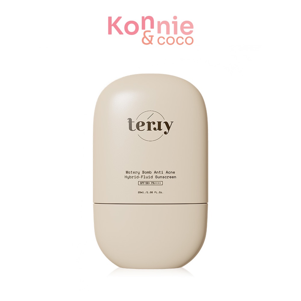 Terry Watery Bomb Anti Acne Hybrid-Fluid Sunscreen SPF50+ PA++++ 20ml เธอร์รี่ กันแดดหนมปัง.