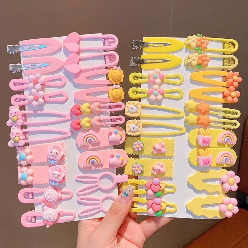 20 ชิ้น ชุดกิ๊บติดผม สําหรับเด็ก แฟชั่นเกาหลี การ์ตูนน่ารัก เด็กผู้หญิง กิ๊บติดผม หน้าม้า ขนาดเล็ก คลิปผม เครื่องประดับผม