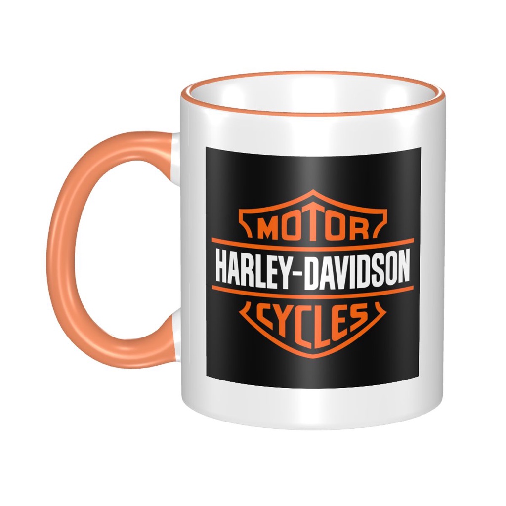 พร้อมส่ง แก้วมักเซรามิก ลาย Harley-Davidson 330 มล.